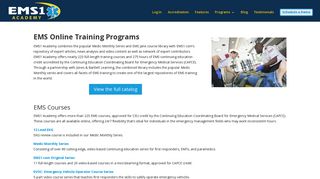 EMS Online Training Programs | EMS1 Academy
