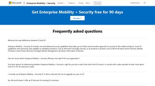 Licensing & Pricing – Enterprise Mobility + Security | Microsoft