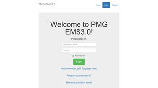 PMG EMS3.0 | Login