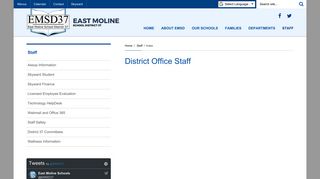District 37 information for staff | Staff - East Moline School District