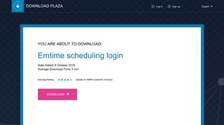 Emtime scheduling login