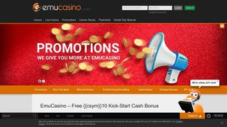 Claim $3 free cash bonus – when you register | EmuCasino