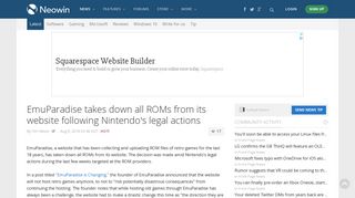 EmuParadise takes down all ROMs from its website following ...