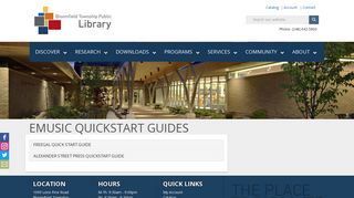 eMusic QuickStart Guides | Bloomfield Township Public Library