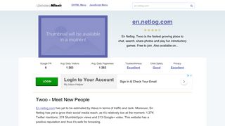 En.netlog.com website. Twoo - Meet New People.