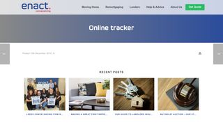 Online tracker - Enact Conveyancing