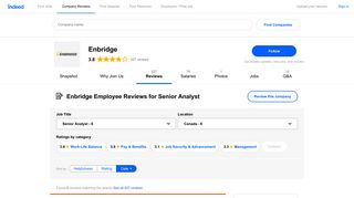 Working as a Senior Analyst at Enbridge: Employee Reviews | Indeed ...