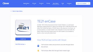 TE21 enCase - Clever application gallery | Clever