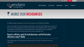 E3 Mobile User Resources - Enclara Pharmacia