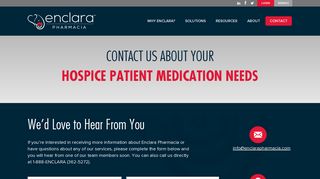 Contact Us About Your Hospice Patient ... - Enclara Pharmacia
