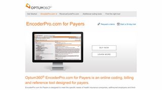 EncoderPro.com for Payers, an online coding tool designed for payers