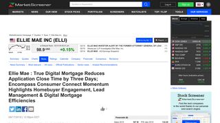 Ellie Mae : True Digital Mortgage Reduces Application Close Time by ...