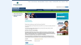 Encompass Credit Union Ltd - Online Banking