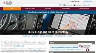 ELDs & ELogs | Electronic Logging Device Compliance - JJ Keller