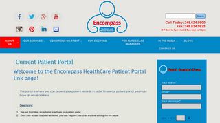 Current Patient Portal - Encompass HealthCare | Encompass ...
