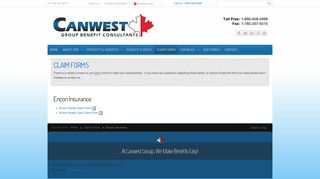 Encon Insurance - Canwest Group Benefits