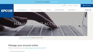 Manage Your Water Account Online | EPCOR USA