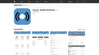 Encore - Mobile Workforce on the App Store - iTunes - Apple