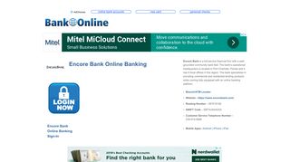 Encore Bank Online Banking - Bank Online - Bank-Online.com