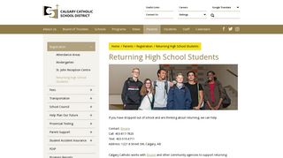 Returning High School Students - CCSD