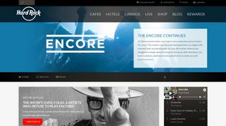 Encore – The Encore Continues - Hard Rock Cafe