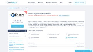 Encore Payment Systems Review 2018 - CardFellow