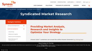 Syndicated Market Research | Syneos Health
