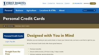 Personal Credit Cards - Personal - First Dakota National Bank