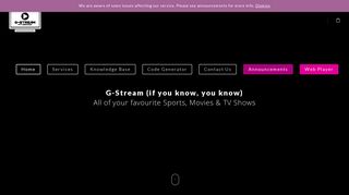 G-Stream | The UK's Best IPTV Company