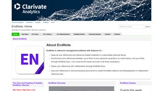 Home - EndNote - LibGuides at Clarivate Analytics