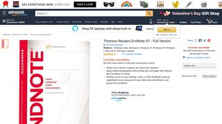 Amazon.com: Thomson Reuters EndNote X7 - Full Version