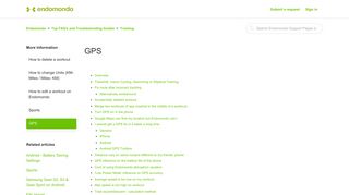 GPS – Endomondo