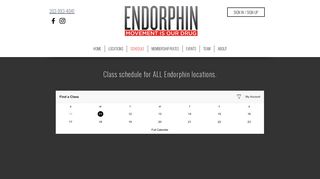 Endorphin | Schedule