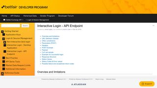 Interactive Login - API Endpoint - Betfair Exchange API - Betfair ...