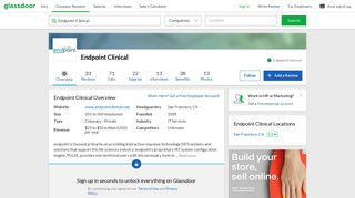 Working at Endpoint Clinical | Glassdoor