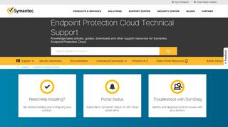 Endpoint Protection Cloud Technical Support - Symantec Support