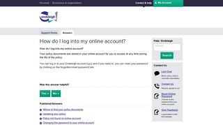 How do I log into my online account? - Endsleigh