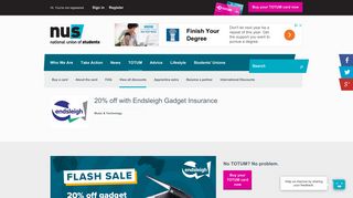 10% off with Endsleigh Gadget Insurance - NUS
