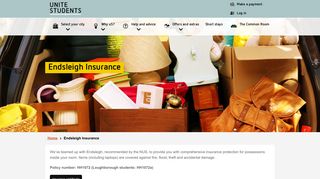 Contents Insurance with Endsleigh | Unite Students