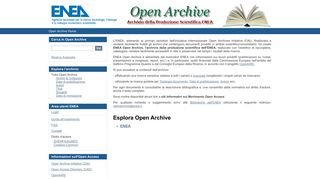 ENEA OpenArchive - Open Archive Home