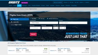 $97.20 + Flights from Enem (KRR) on Orbitz.com