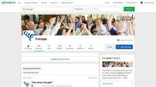 Energage - Not what I thought | Glassdoor