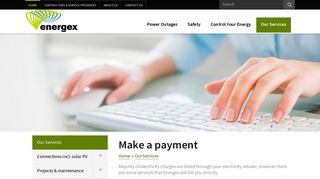 Make a payment - Energex