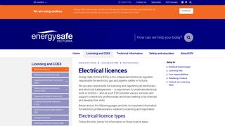 Electrical licences – Energy Safe Victoria