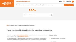 Transition from ETIC to eNotice for electrical contractors | Western Power