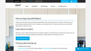 How to Sign Up with Reliant | Reliant Energy