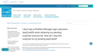 I don't see a Portfolio Manager login username (espCustID) when ...