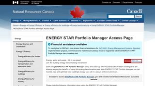 ENERGY STAR Portfolio Manager Access Page | Natural Resources ...