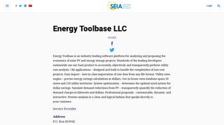 Energy Toolbase LLC | SEIA