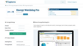 Energy Watchdog Pro Reviews and Pricing - 2019 - Capterra